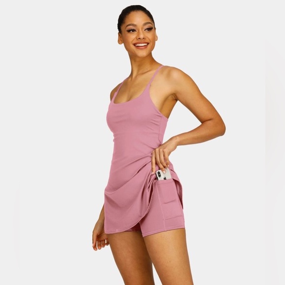 Halara Everyday Cloudful Backless 2-in-1 Flare Golf Dress-Wannabe size xs - Picture 3 of 8